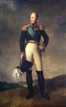Portrait of Tsar Alexander I of Russia, 1817. Artist: Francois Pascal Simon Gerard.