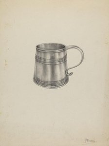 Silver Mug, 1935/1942. Creator: Palmyra Pimentel.