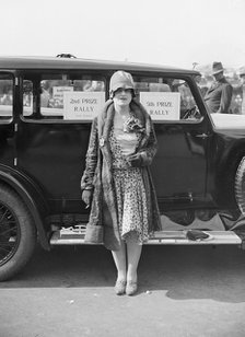 Miss RH Boyle with her Arrol-Aster 17-50 at the Southport Rally, 1928. Artist: Bill Brunell.