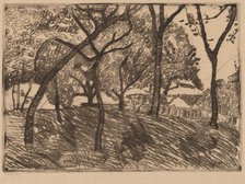 Landscape with Trees, c. 1902. Creator: Paula Modersohn-Becker.