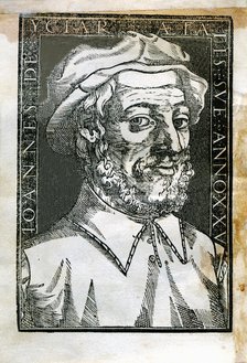 Juan Iciar (1522 - ), Spanish writer, engraving, 1548.