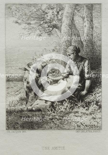 Affection. Creator: Charles-Émile Jacque (French, 1813-1894).