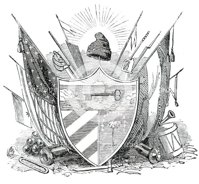 Arms of the Free State of Cuba, 1850. Creator: Unknown.