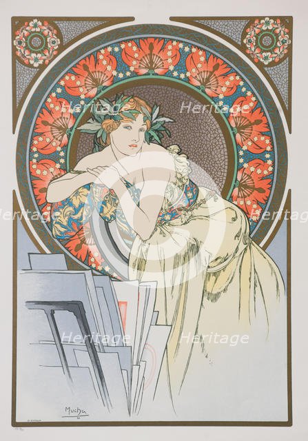 La Femme aux Coquelicots , 1898. Creator: Mucha, Alfons Marie (1860-1939).
