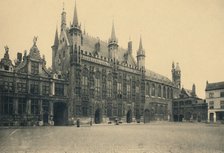 'Justice Palace, Town Hall and Chapel of the Holy Blood', c1910. Artist: Unknown.