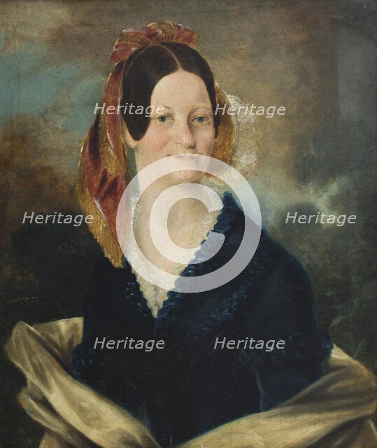 Portrait of Pristella Krasuska née Abraniecka, 1842. Creator: Guerard de Frainse.