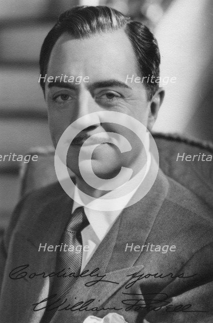 William Powell (1892-1984), American actor, c1930s. Artist: Unknown