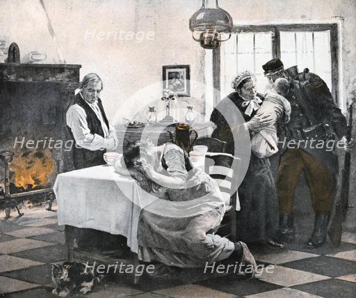 'Leaving for the War', France, 1914.  Creator: Francois-Charles Baude.