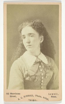 Untitled (Portrait of Woman), 1850/99. Creator: E. C. Kimball.