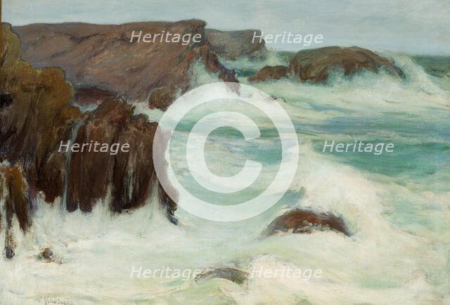 The Sea in Brittany, 1904. Creator: Wladyslaw Slewinski.