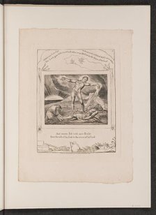 Satan Smiting Job with Boils, 1825. Creator: William Blake.