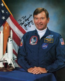 John Watts Young (b1930), NASA astronaut, c1990s.Artist: NASA