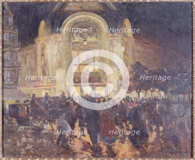 Le cinéma Gaumont-Palace, place de Clichy, vers 1913, c1913. Creator: Louis Abel-Truchet.