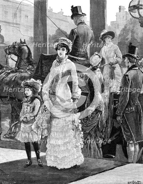 Arrivals for the Royal Garden Party at Marlborough House, 1881. Creator: William James Palmer.