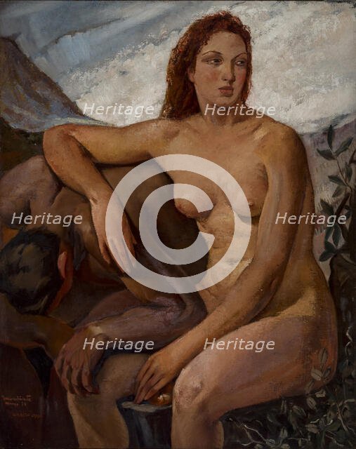 Adam and Eve, 1930. Creator: Oppi, Ubaldo (1889-1942).