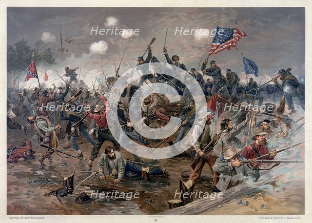 The Battle of Spotsylvania Court House, 1887.