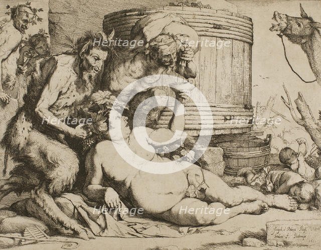 Silenus at the Wine Vat, 1628. Creator: Jusepe de Ribera.