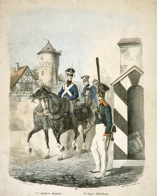 Prussian soldiers, early 19th century. Artist: Unknown.