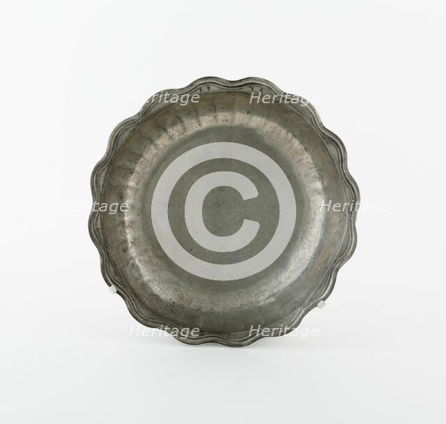 Bowl with Scalloped Edge, France, 1774. Creator: Unknown.