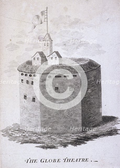 The Globe Theatre, Bankside, Southwark, London, c1647. Artist: Anon