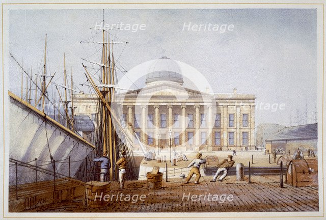 The Customs House and Revenue Building, Liverpool, 1864. Artist: William Gawin Herdman