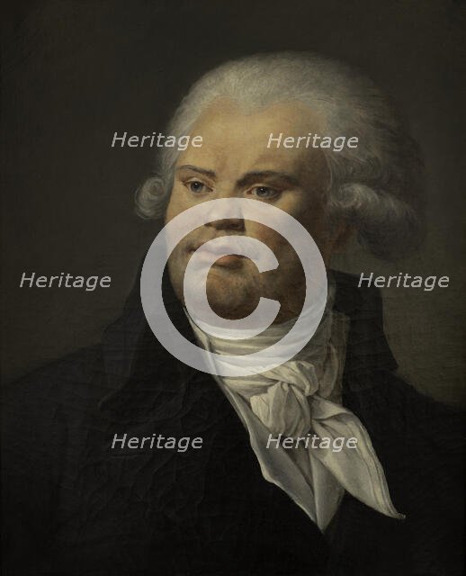 Portrait of Georges Jacques Danton (1759-1794), c. 1790. Creator: Anonymous.
