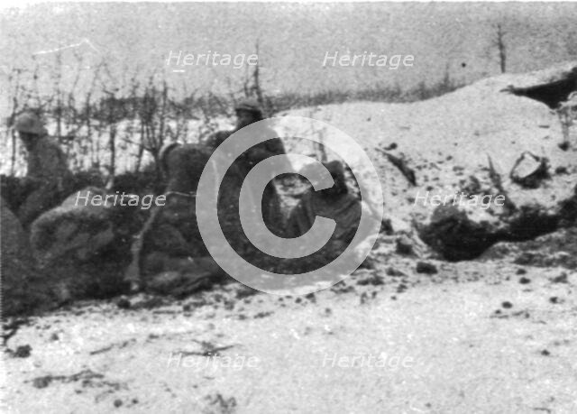 'Une semaine de combats sur la rive gauche de la Meuse; 10 mars (10 Heures).--La tranchee..., 1916. Creator: Unknown.