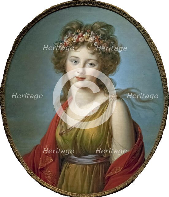 Portrait of Countess Anna Flora von Kageneck (1779-1857), 1792. Creator: Vigée Le Brun; Louise Élisabeth (1755-1842).