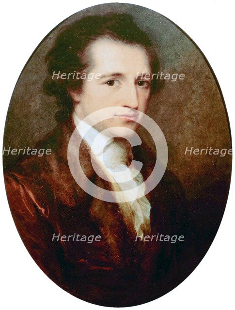 Portrait of Johann Wolfgang von Goethe.