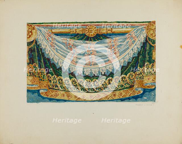 Wall Paper Border Design, c. 1936. Creator: Frances Lichten.