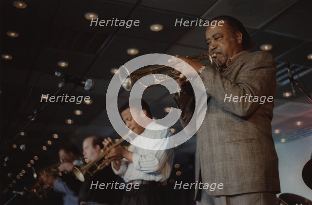 Harry "Sweets" Edison and Phil Harper, Jazz Inn Party, Nordwijk, Netherlands, 1989. Creator: Brian Foskett.