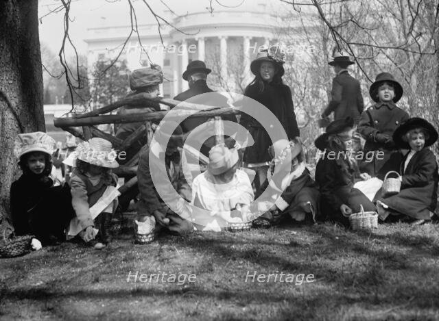 Easter Egg Rolling, White House, 1911. Creator: Harris & Ewing.