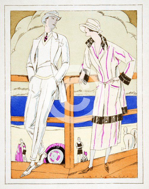 Ammeer, Outfits by Gerard Bresser, from Styl, pub. 1922 (pochoir Print)