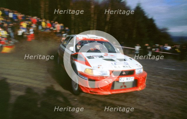 Mitsubishi Lancer Evo,Richard Burns,winner 1998 Network Q. Artist: Unknown.