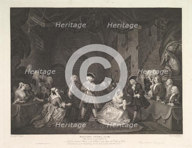 The Beggar's Opera, Act III, July 1, 1790. Creator: William Blake.