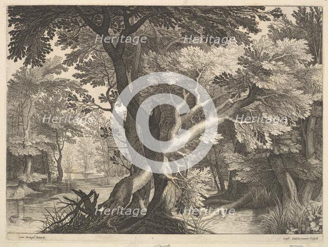 Wooded landscape. Creator: Raphael Sadeler.