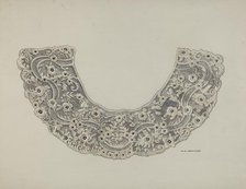 Lace Collar, c. 1938. Creator: Walter W. Jennings.