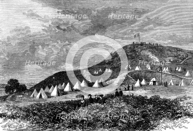 Cannock Chase Manoeuvres: General Lyson's head-quarters, Etching Hill, Rugeley, 1873. Creator: Unknown.