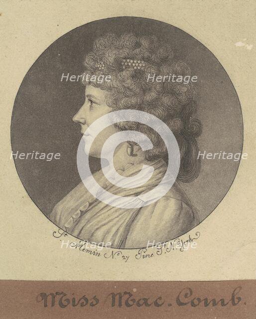 Margaret Marshall Armstrong, 1797. Creator: Charles Balthazar Julien Févret de Saint-Mémin.