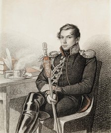 Portrait of Count Pyotr Petrovich Konovnitsyn (1803-1830), 1822-1823. Creator: Hampeln, Carl, von (1794-after 1880).