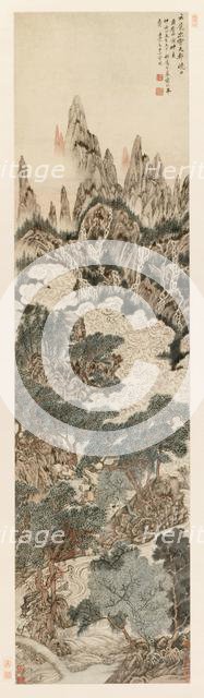 Morning Sun over the Heavenly Citadel Peak, 1614. Creator: Ding Yunpeng (Chinese, 1547-c. 1628).