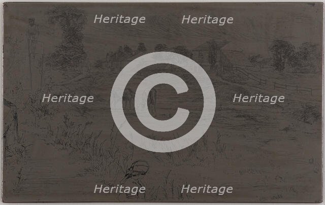 The Landscape with the Horse, 1859. Creator: James Abbott McNeill Whistler.