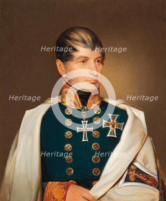 Archduke Maximilian Joseph of Austria-Este (1782-1863), as Grand Master of the Teutonic Order. Creator: Eybl, Franz (1806-1880).