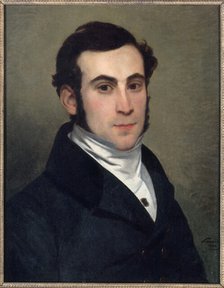 Portrait of unknown person, perhaps Alexandre-Auguste Ledru-Rollin, 1833. Creator: Alphonse Lavaudan.