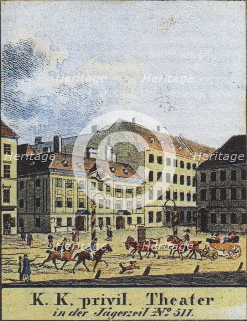 The Theater an der Wien, Vienna, Early 19th century. Artist: Anonymous  