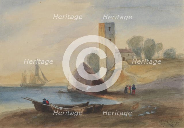 Untitled (Landscape), 1876. Creator: Mary Vaux Walcott.