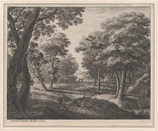 A Path Through the Woods, 17th century. Creator: Anthonie Waterloo.