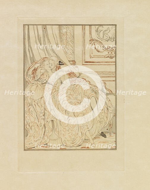 Illustration for "Une aventure d'amour à Venise" by Giacomo Casanova de Seingalt, 1927. Creator: Wegener, Gerda (1886-1940).