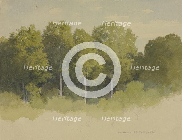 Forest edge near Maulbronn, 1871. Creator: Carl Theodor Reiffenstein.