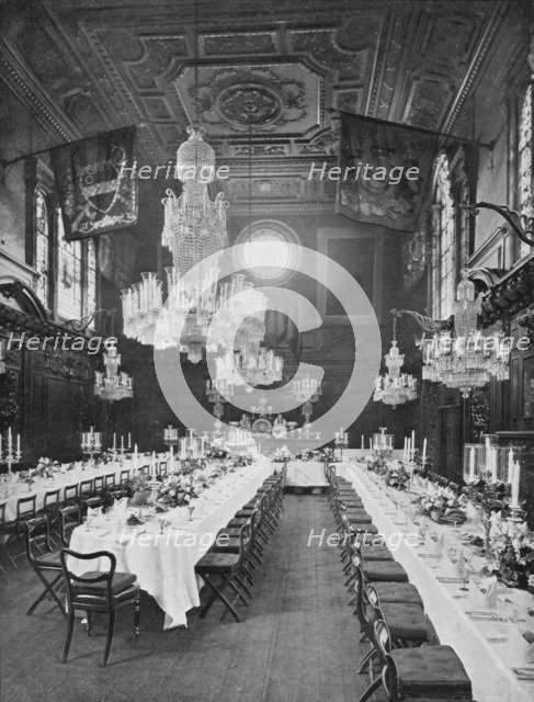 Interior of Mercers' Hall, City of London, c1910 (1911). Artist: Sandell Ltd.
